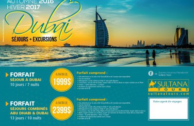 Duba&iuml; s&eacute;jours + excursions - Promotions Automne 2016 hiver 2017