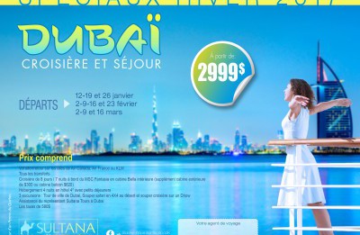 Duba&iuml; croisi&egrave;res et s&eacute;jours - sp&eacute;ciaux hiver 2017